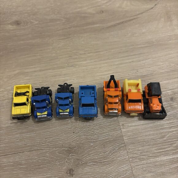 VINTAGE Micro Machines Work Lot of 7: Construction Truck Digger Galoob 80s 90s - Picture 2 of 6